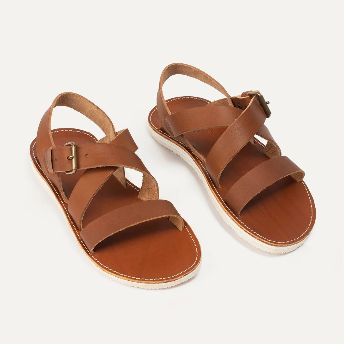 Iwate leather sandals - Pain Brûlé (image n°5)