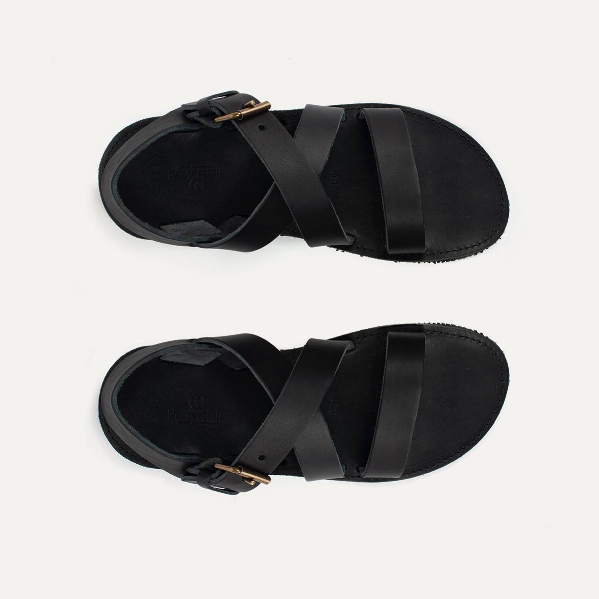 Iwate leather sandals - Black (image n°2)