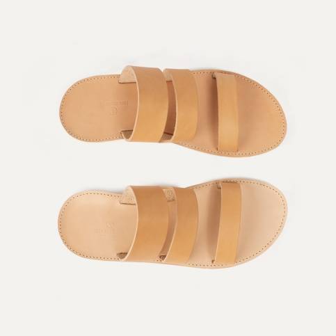 Athos leather sandals - Natural