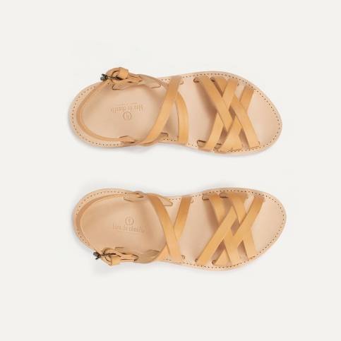 Majour leather sandals - Natural
