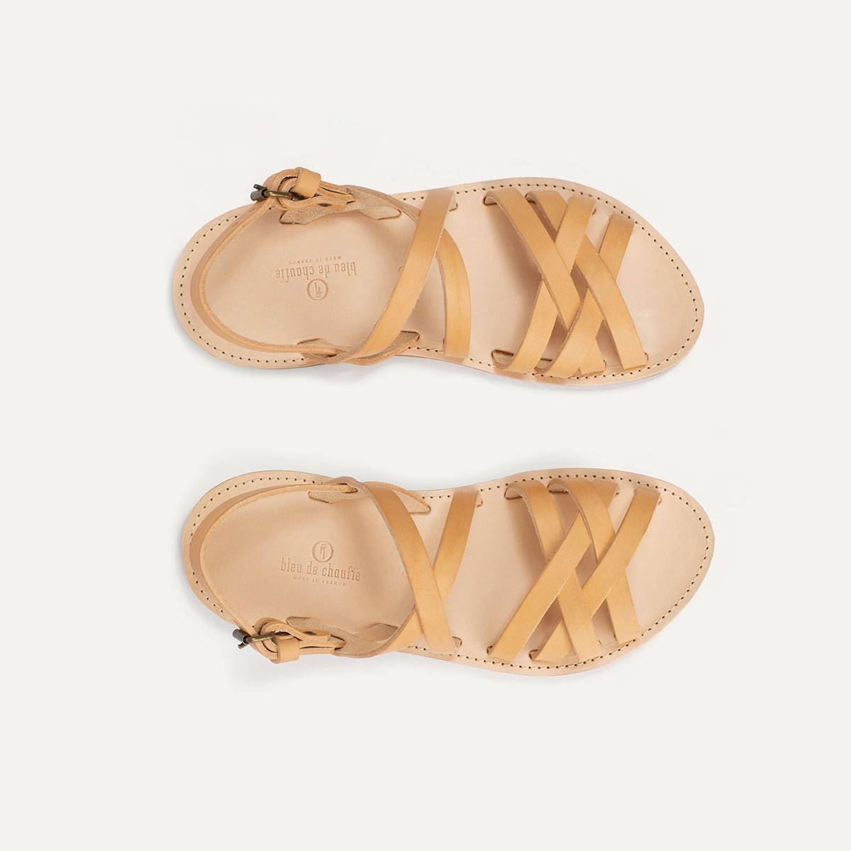 Majour leather sandals - Natural (image n°1)