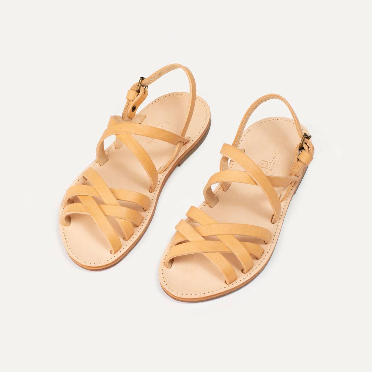 Majour leather sandals - Natural (image n°4)