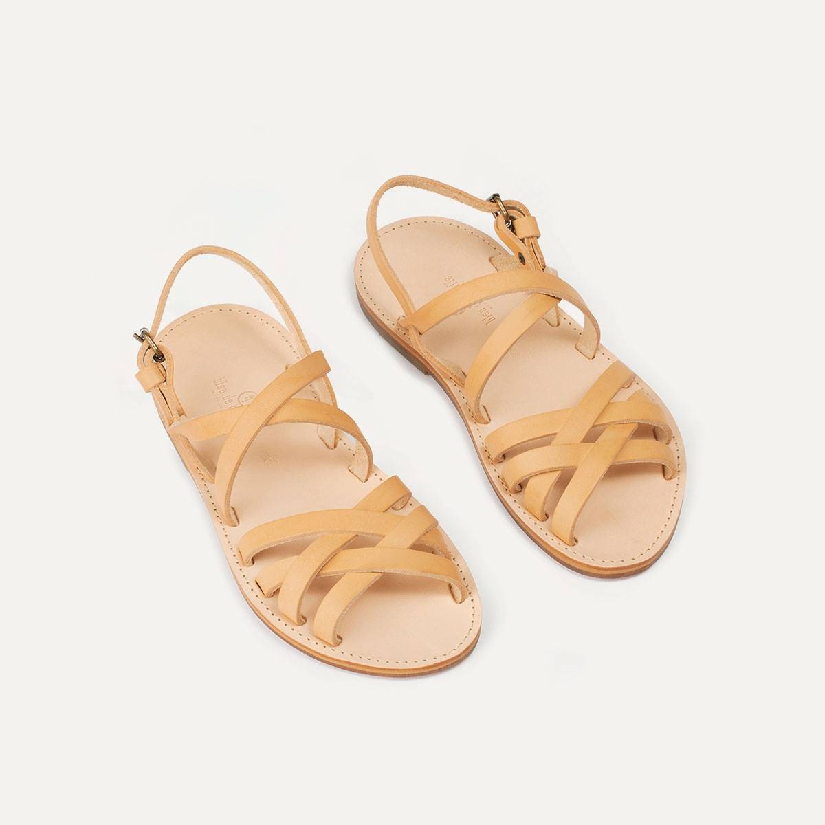 Majour leather sandals - Natural (image n°3)