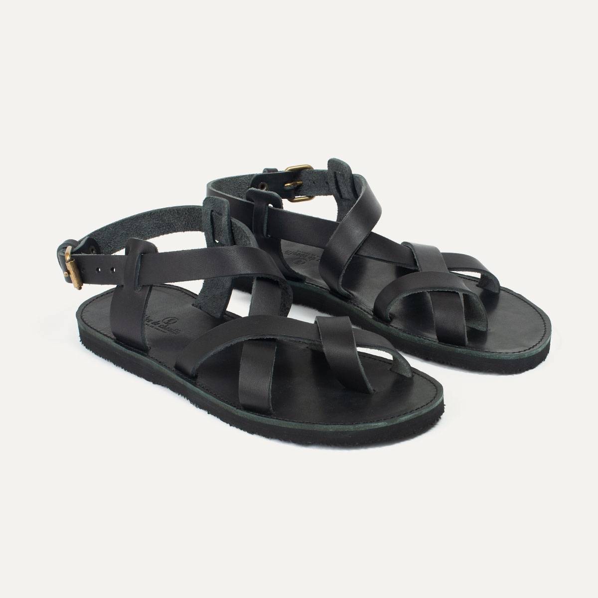 Lhassa leather sandals - Black (image n°5)
