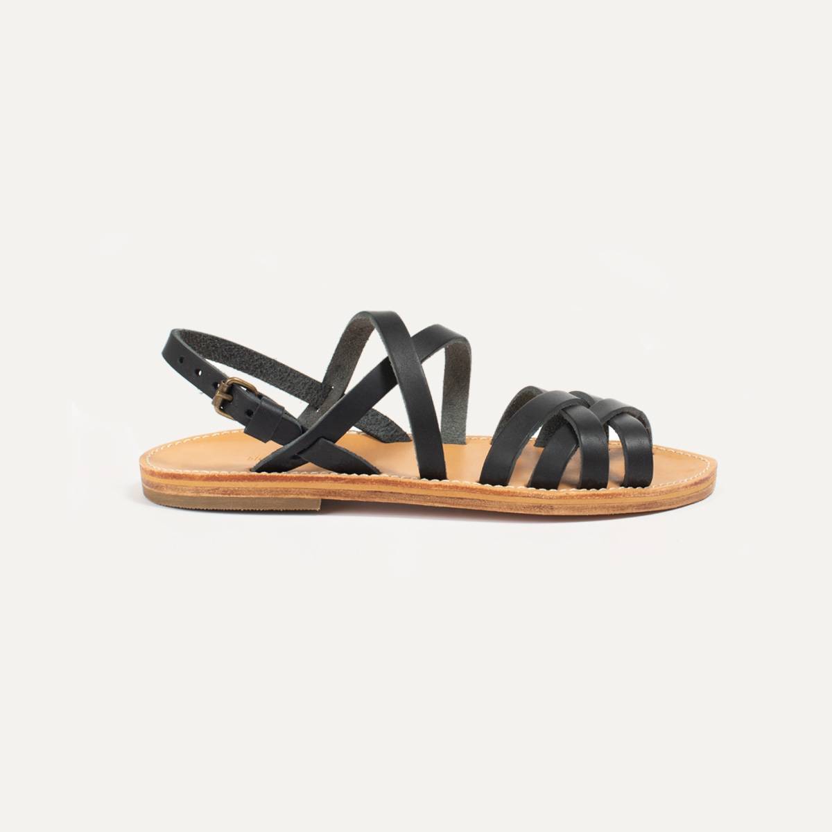 Majour leather sandals - Black (image n°5)