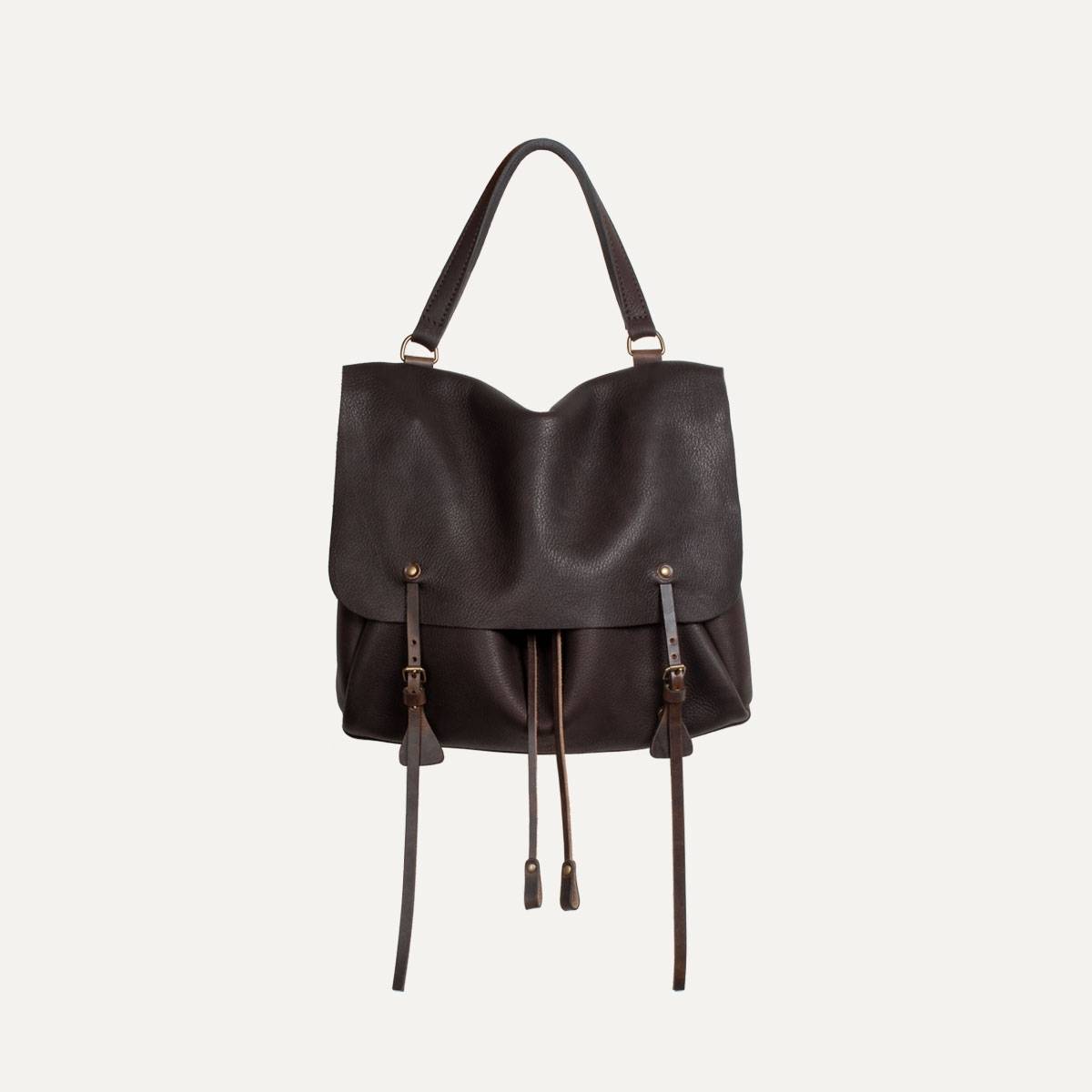 Colette leather satchel - Sangria (image n°2)