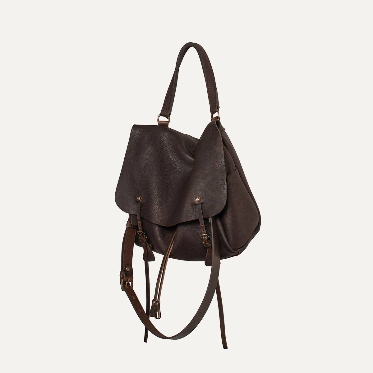 Colette leather satchel - Sangria (image n°3)