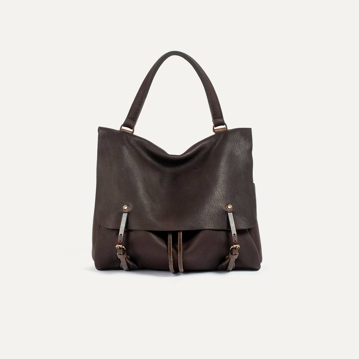 Colette leather satchel - Sangria (image n°1)