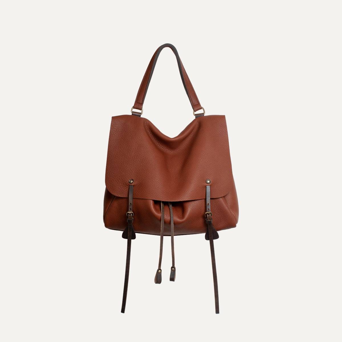 Colette leather satchel - Amber Brown (image n°2)