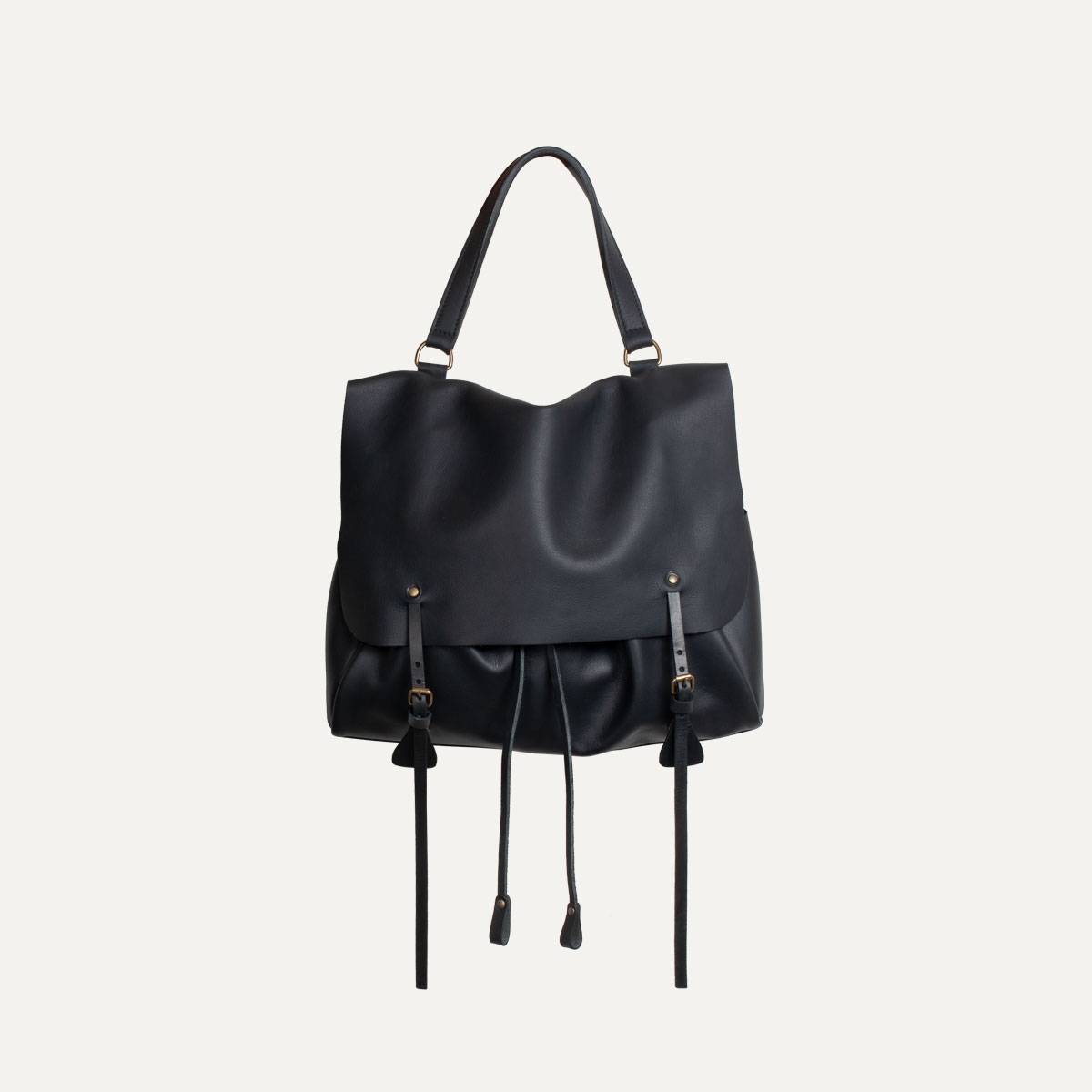 Colette leather satchel - Black (image n°2)