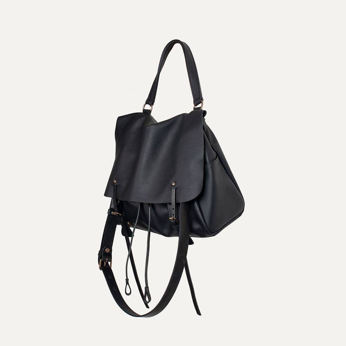 Colette leather satchel - Black (image n°3)
