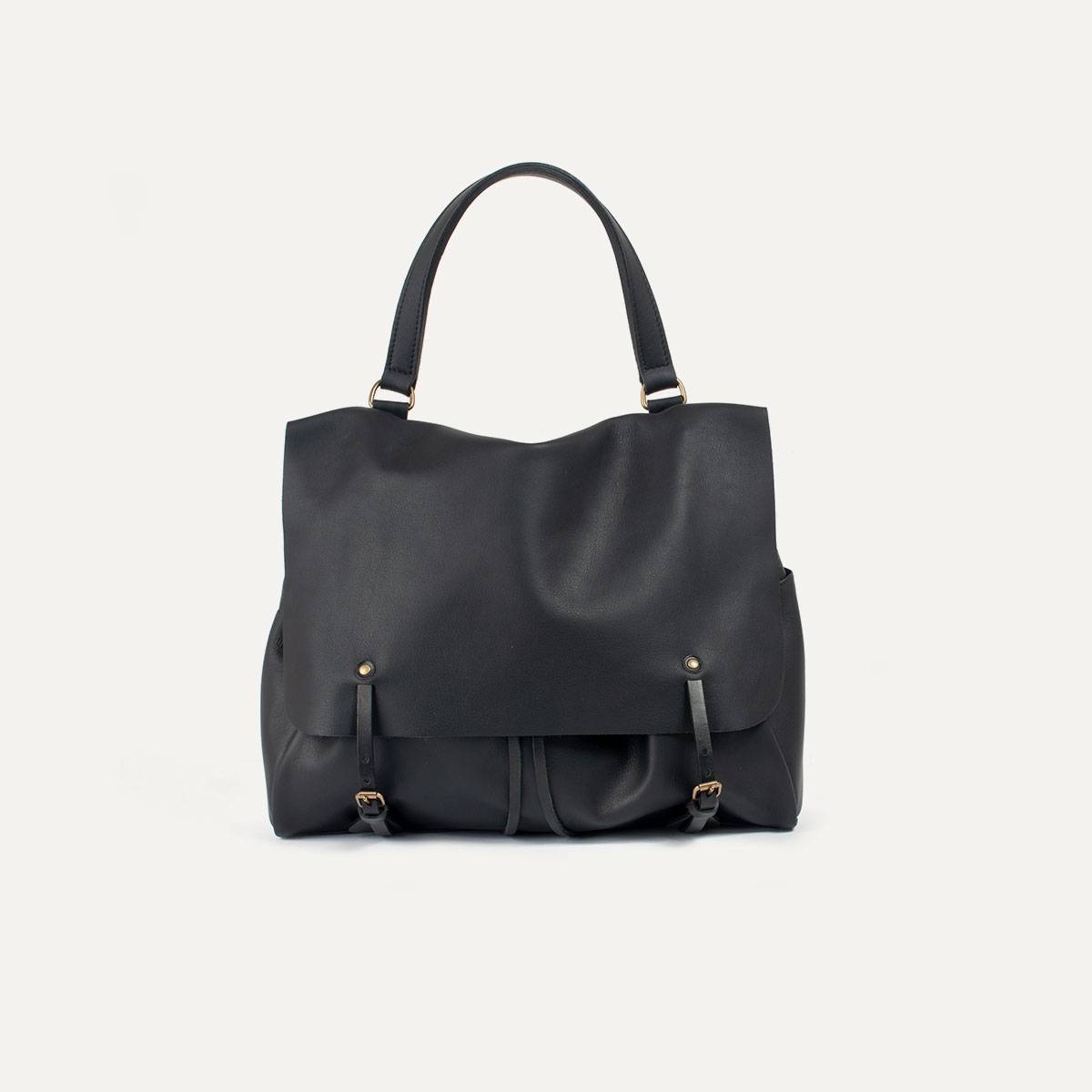 Colette leather satchel - Black (image n°1)