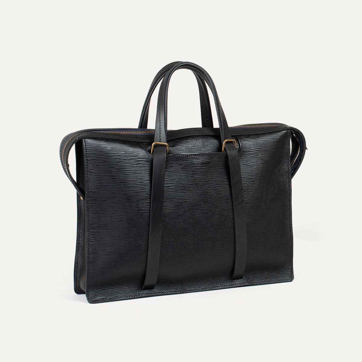 Jupiter briefcase - Peeble black (image n°2)