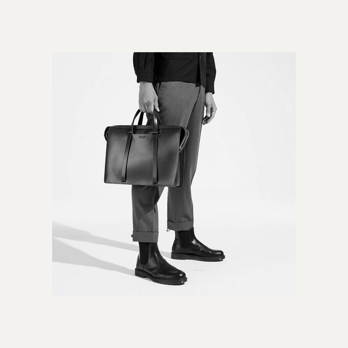 Jupiter briefcase - Peeble black (image n°7)