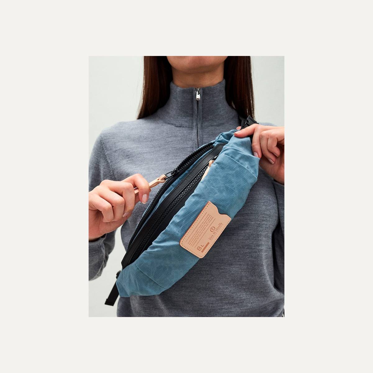 Sac banane Bastille 8L  - Gris Bleu (image n°6)