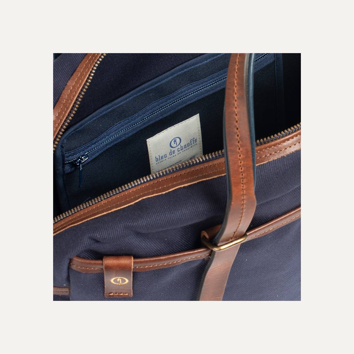 Report Business bag - Navy Blue Canvas (image n°6)