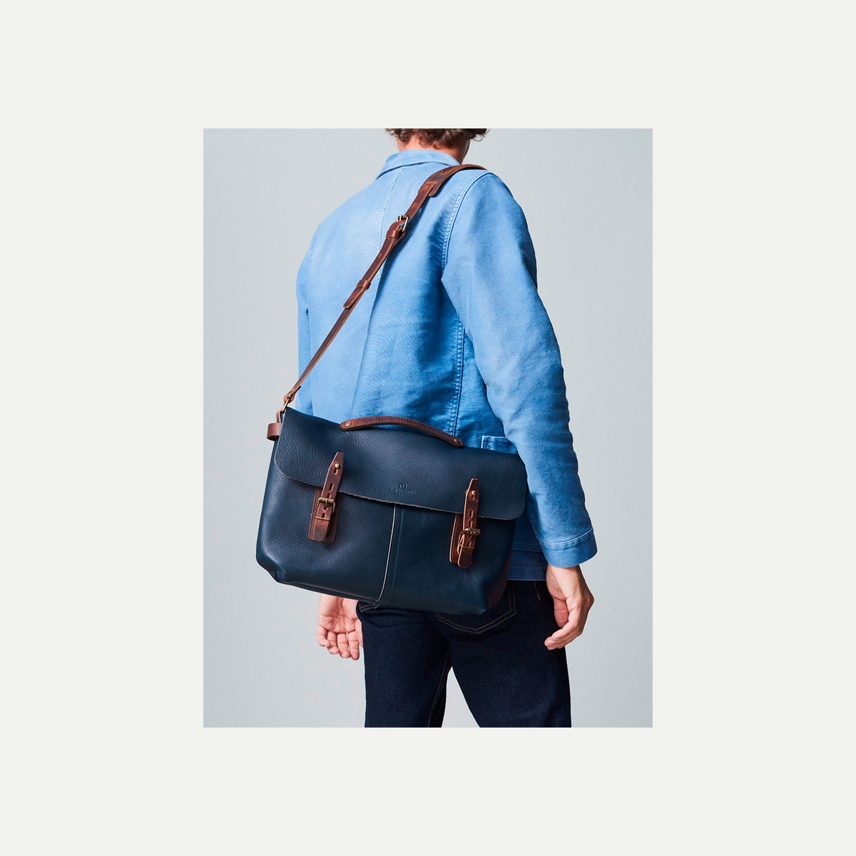 Sac besace Lucien - Brun (image n°7)