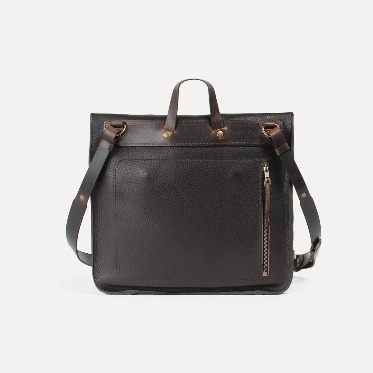 Chico Leather Satchel - Dark Brown / E Pure (image n°5)