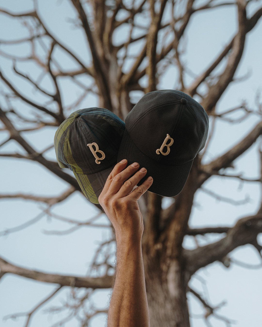 Photo de présentation des casquettes de Bleu de Chauffe