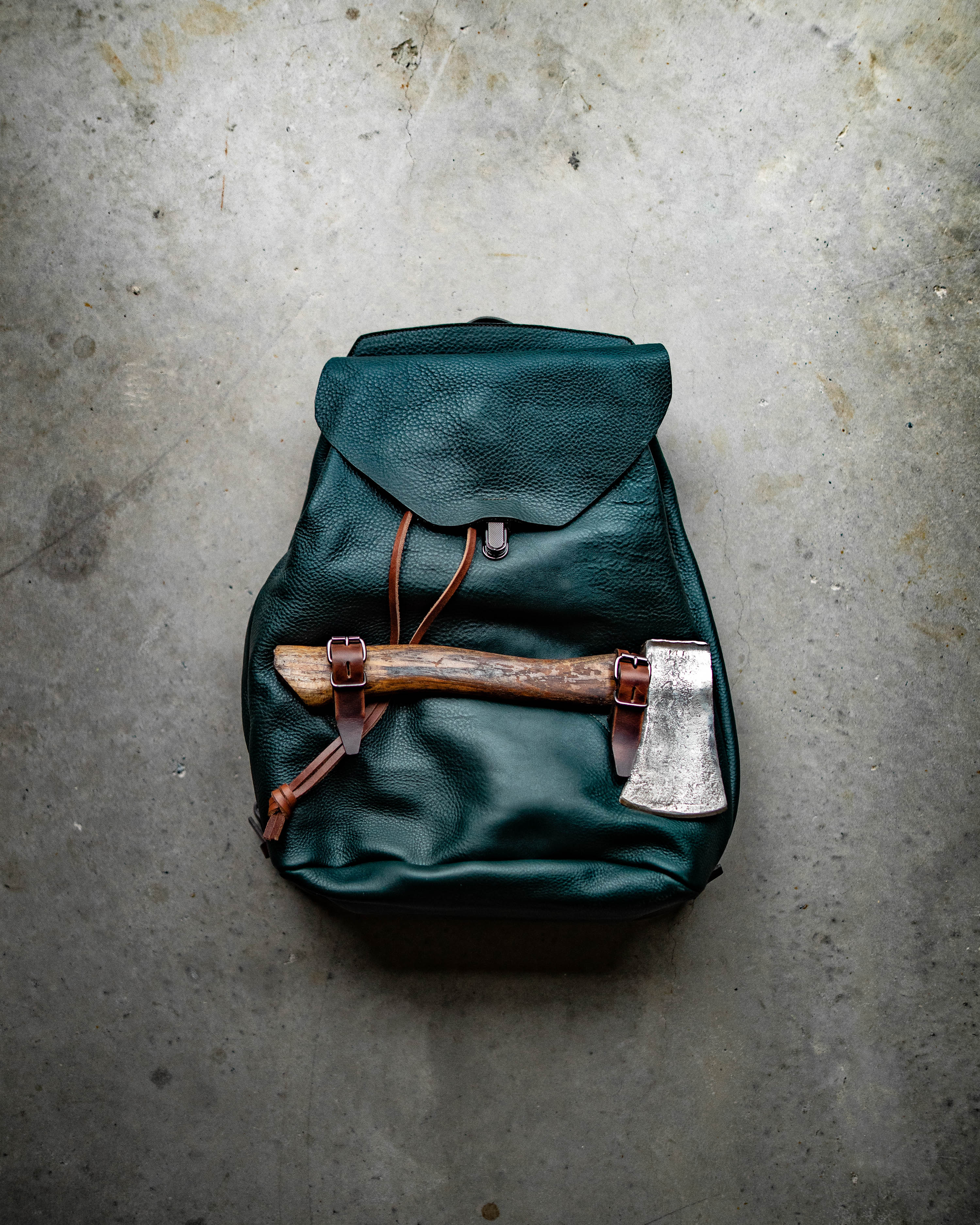 Bleu de Chauffe - Lederrucksack "Zibeline"