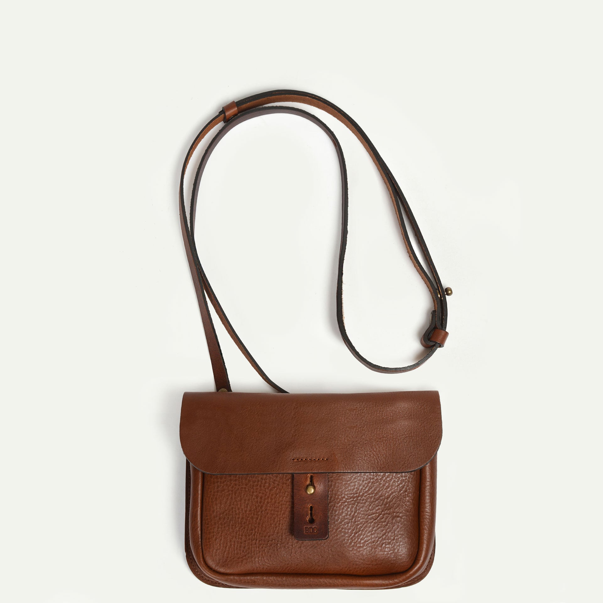 Musette en cuir waxé 