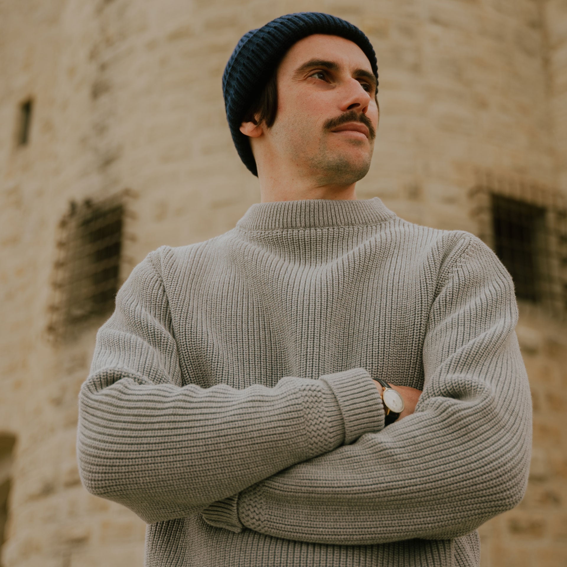 Pull Marin homme - Gris Chin&eacute;