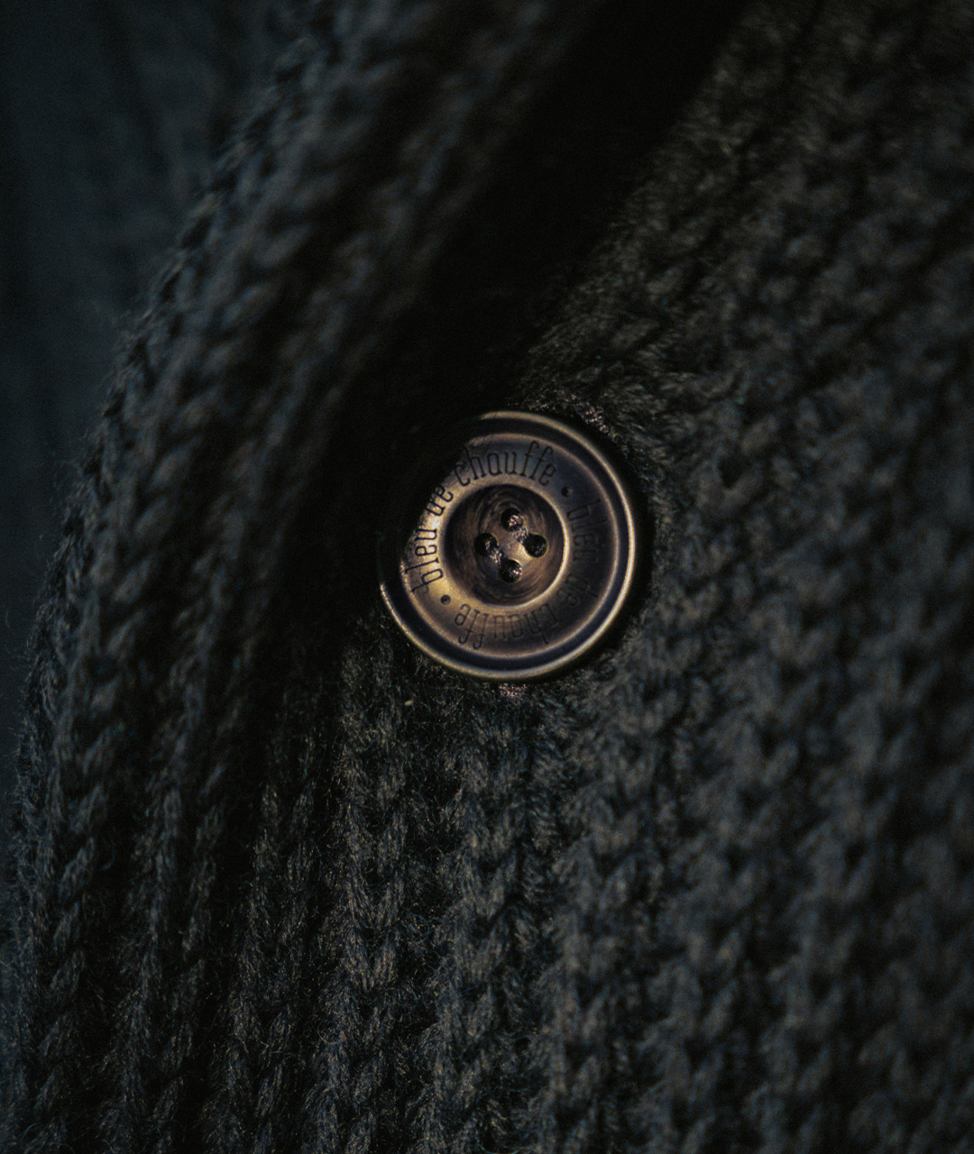 Details of Bleu de Chauffe wool cardigan