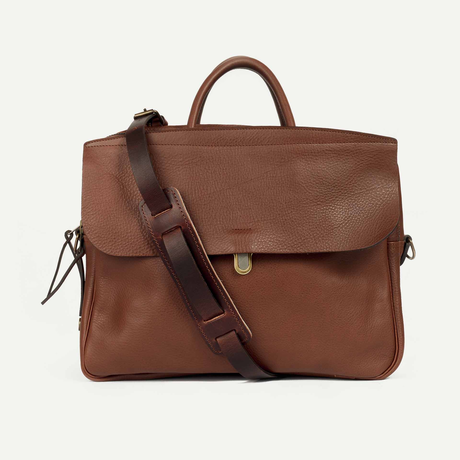 Men's leather computer bag