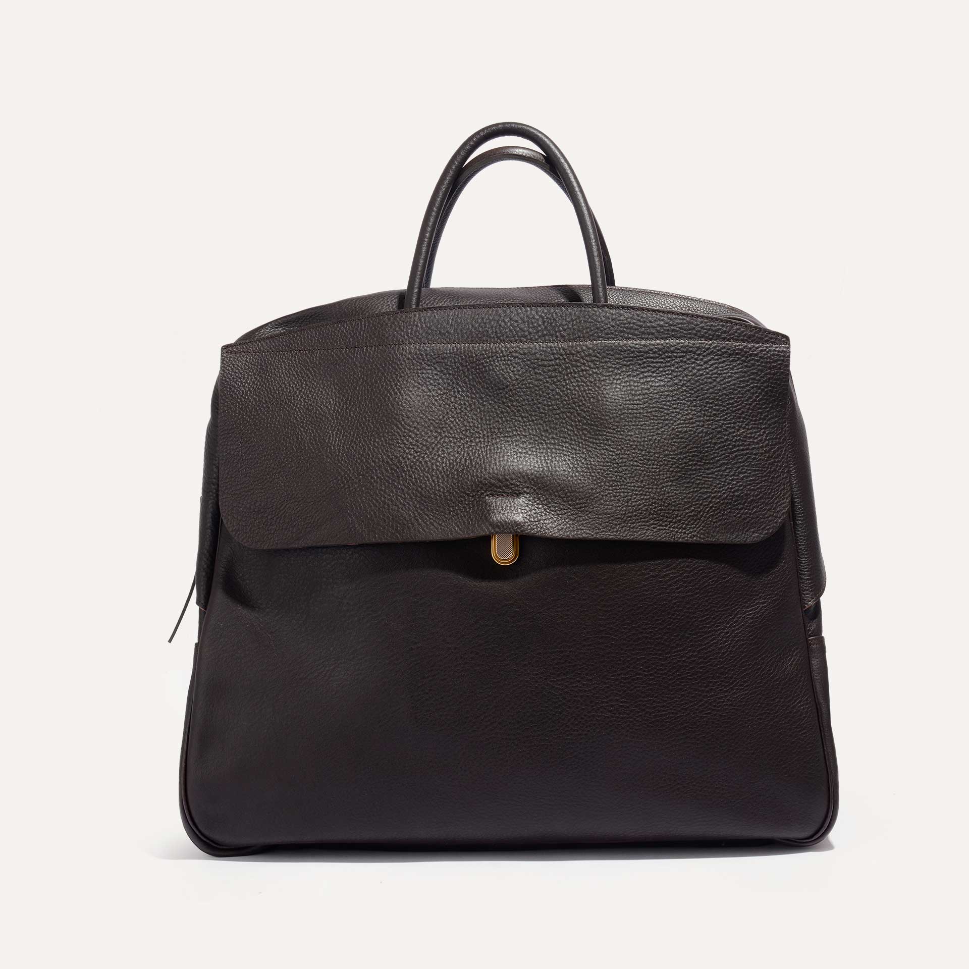 Men's leather travel bag