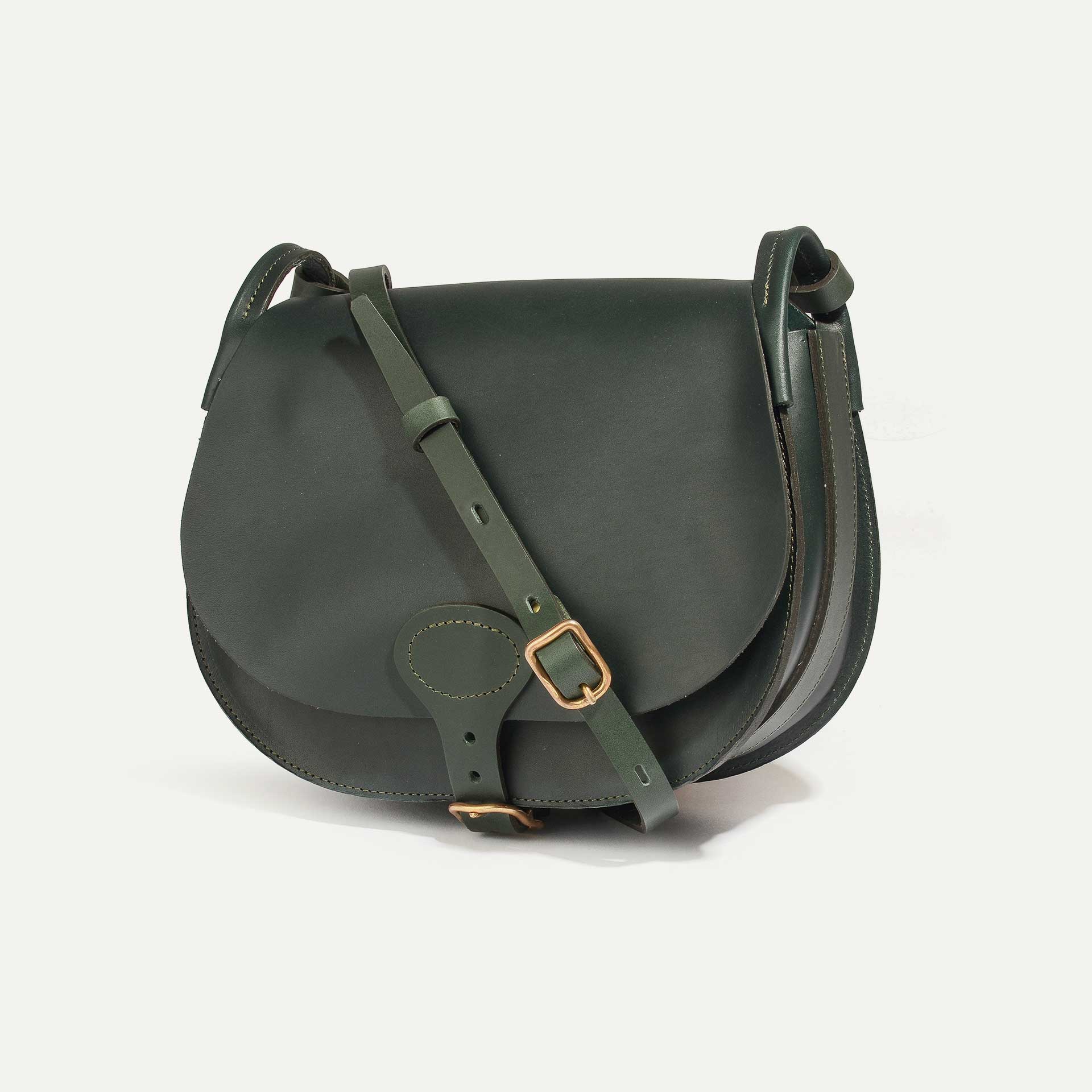 Diane L bag in green leather