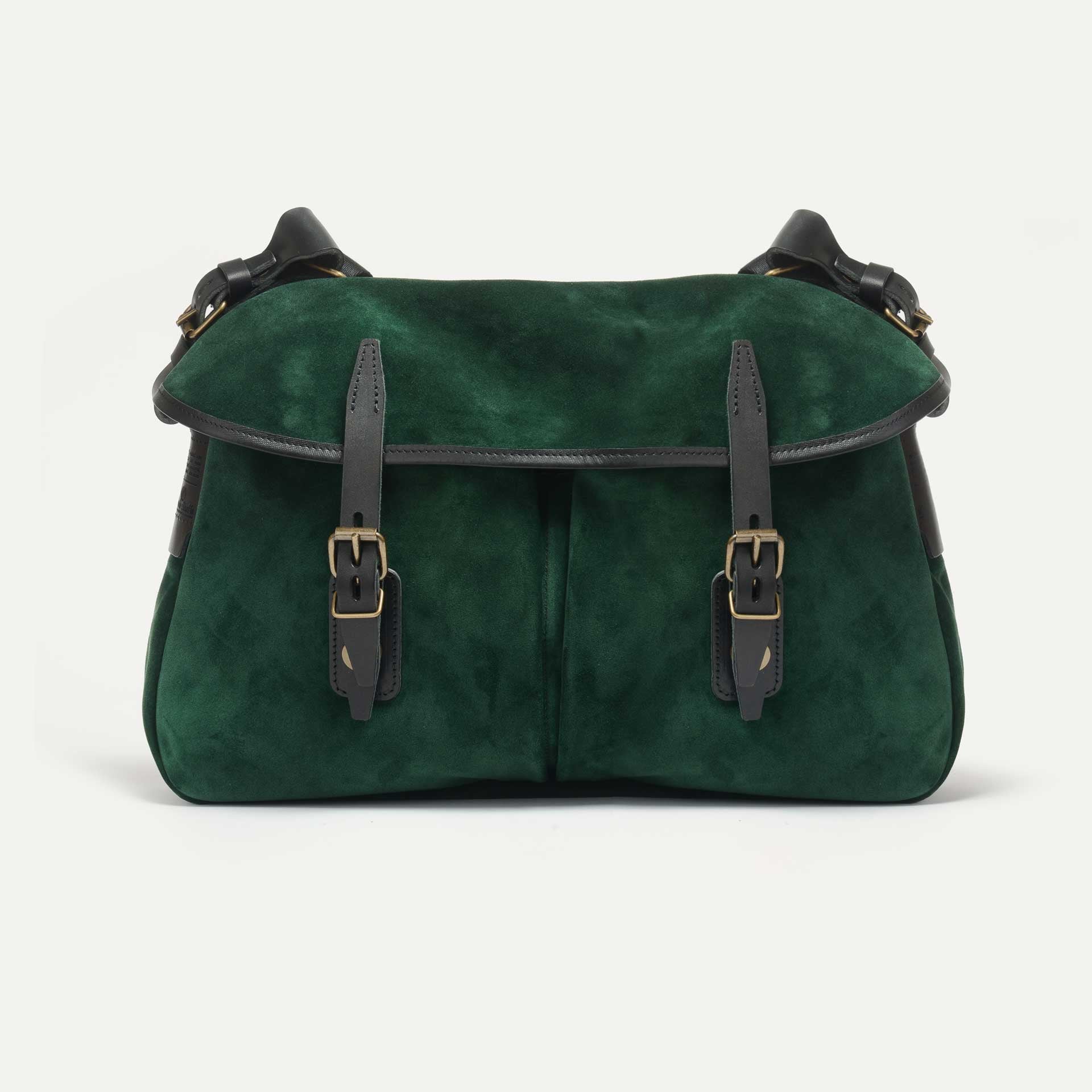 Suede leather shoulder bag