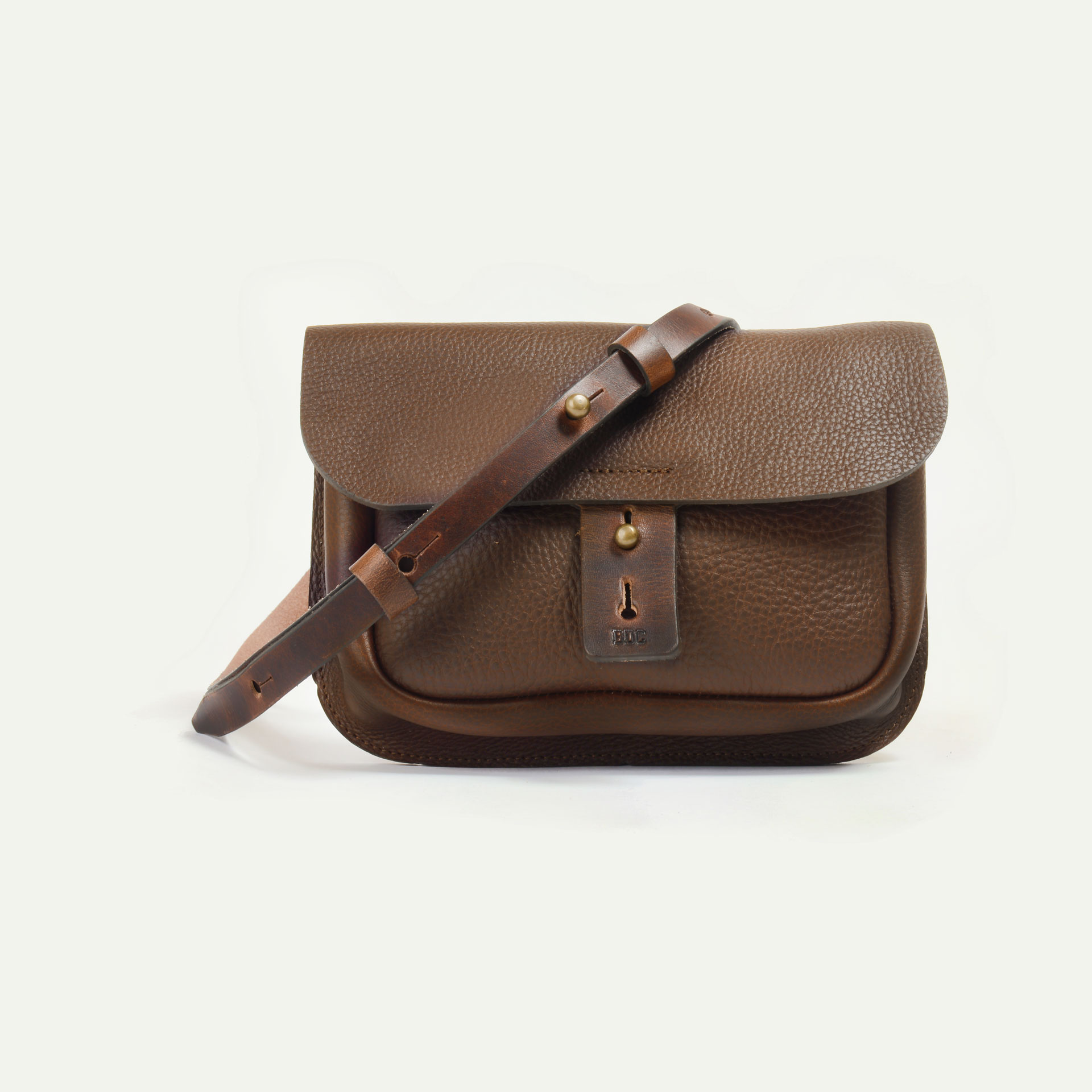 Musette en cuir waxé 