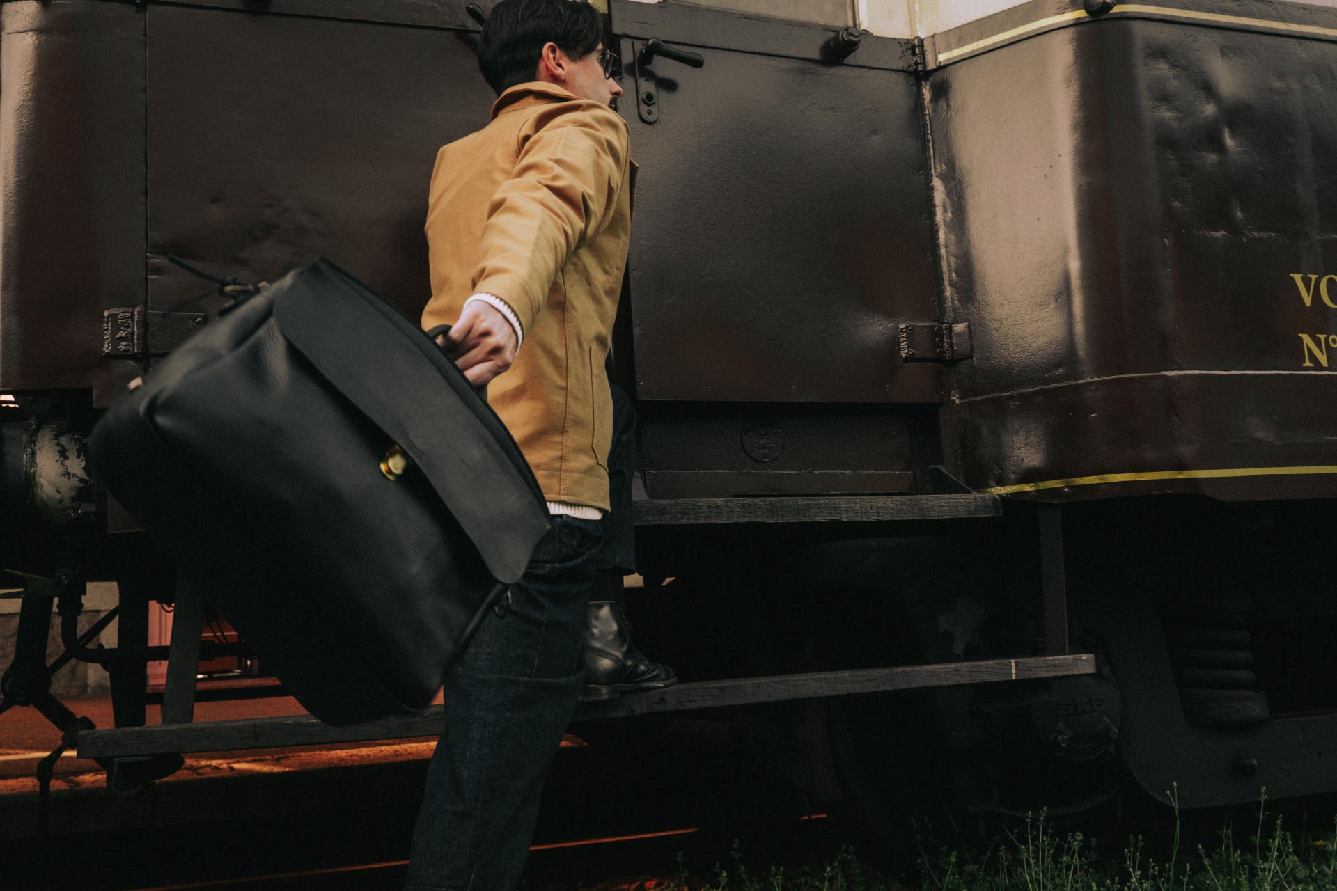 Sac voyage Zoom - Cuir Liscio Marron