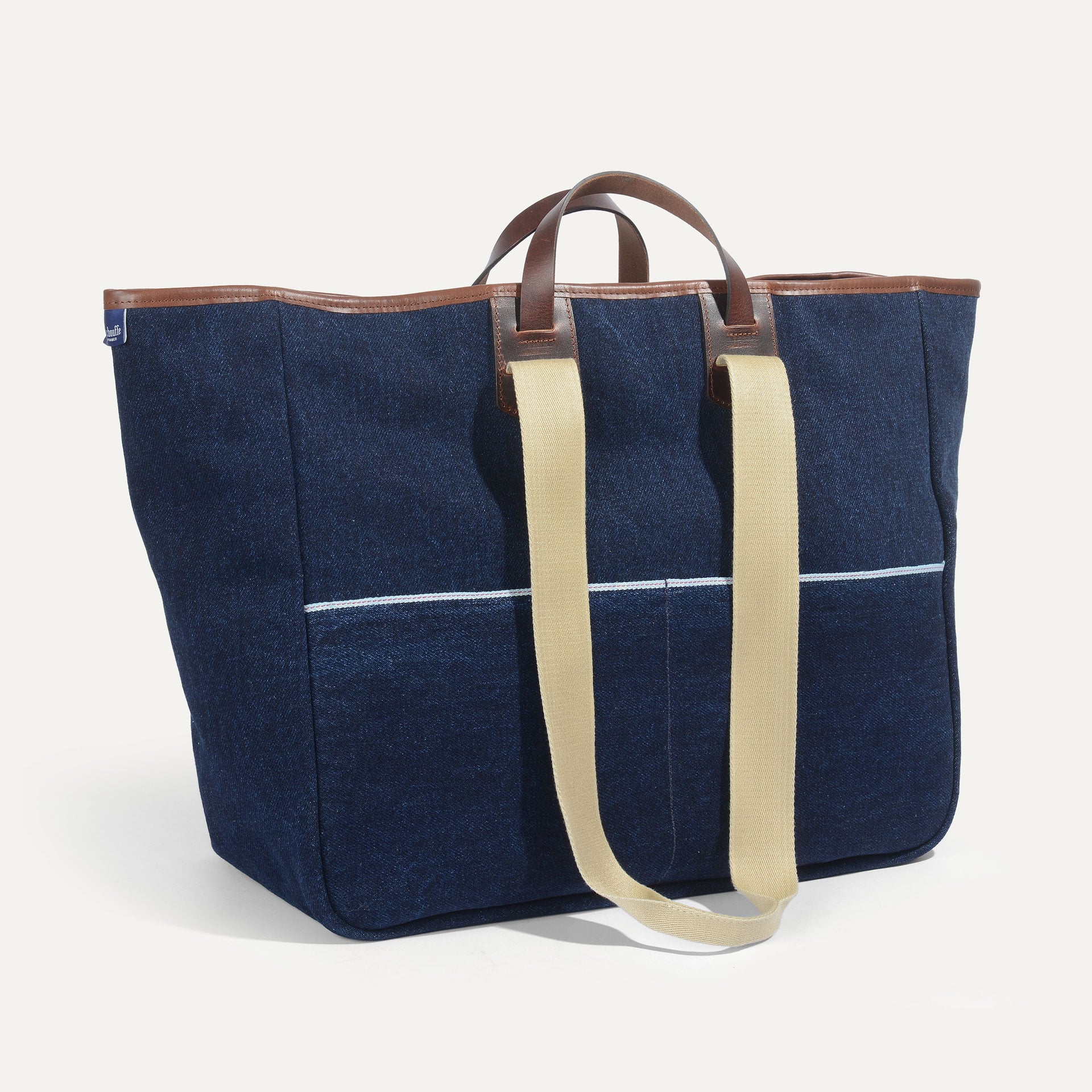 cabas 48h en denim japonais
