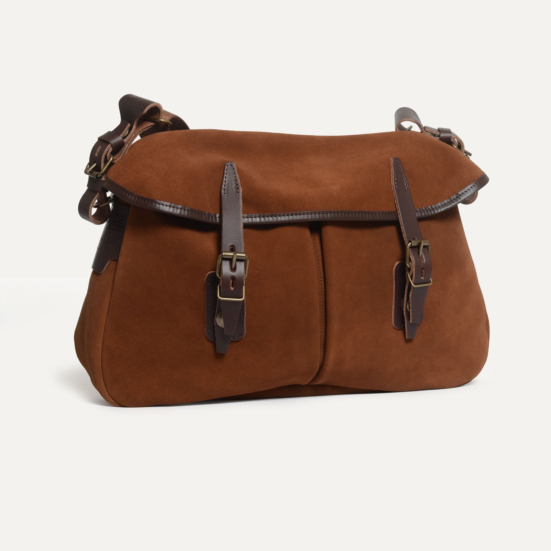 Besace en cuir - Musette du Pecheur taille M