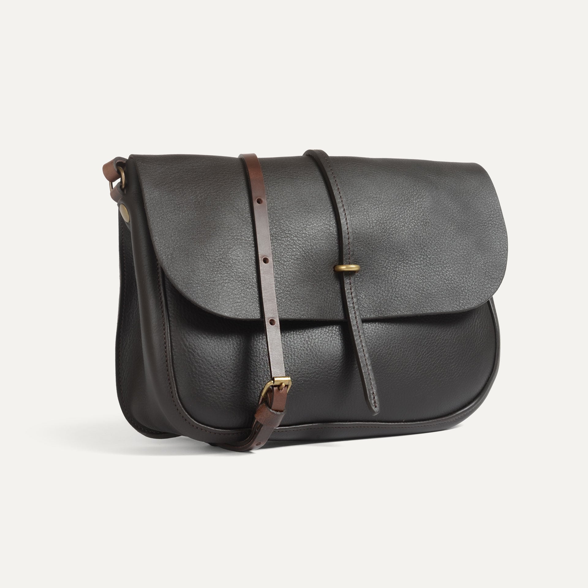 saoche cuir femme "Pastel" coloris marron