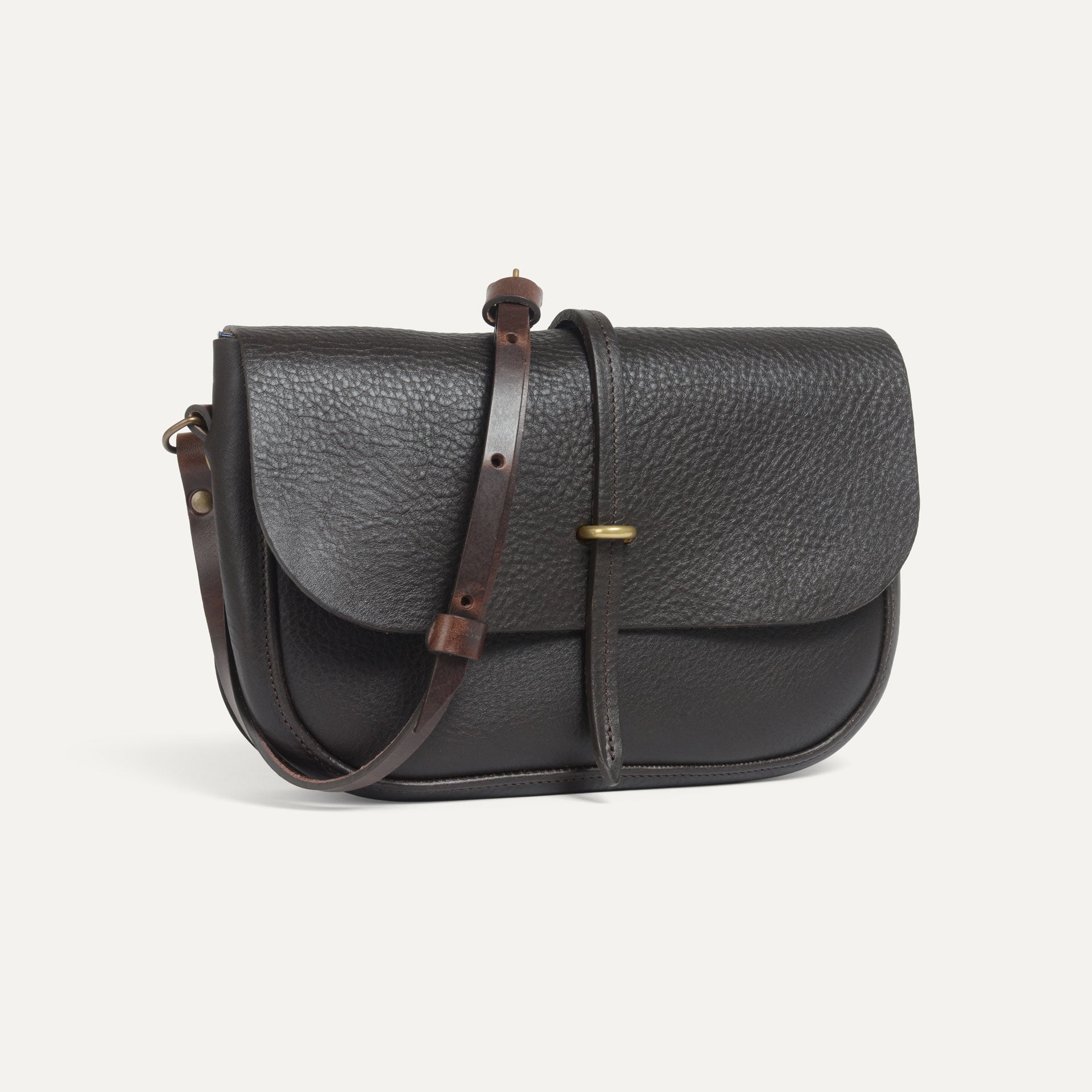 sac a main en cuir "Pastiche" coloris marron