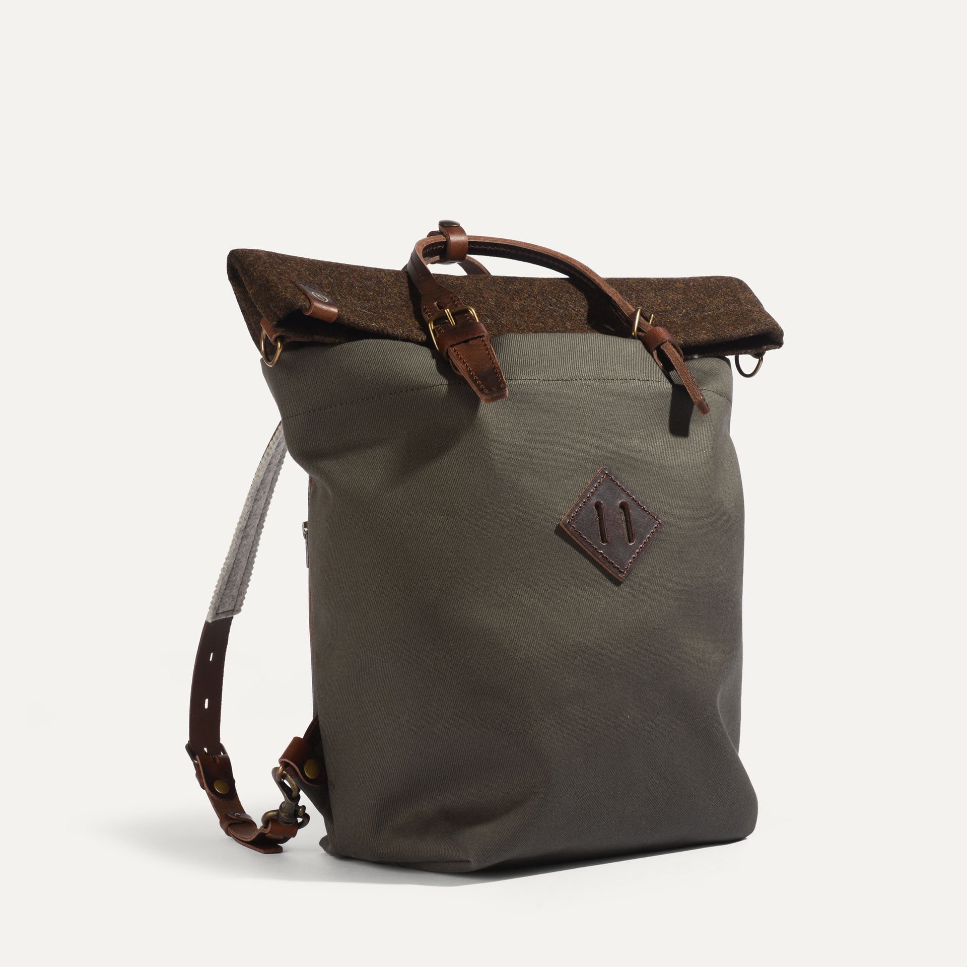Sac a dos "Woody" en toile & tweed