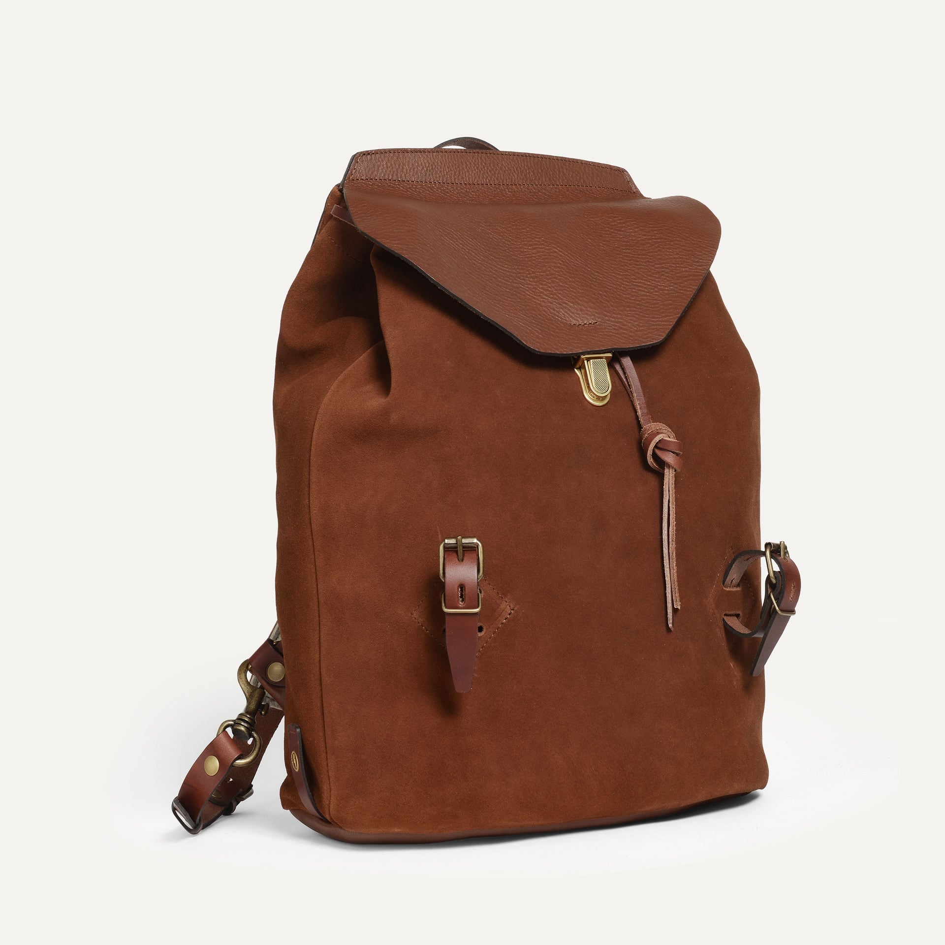 Sac a dos home "Zibeline" en cuir velours
