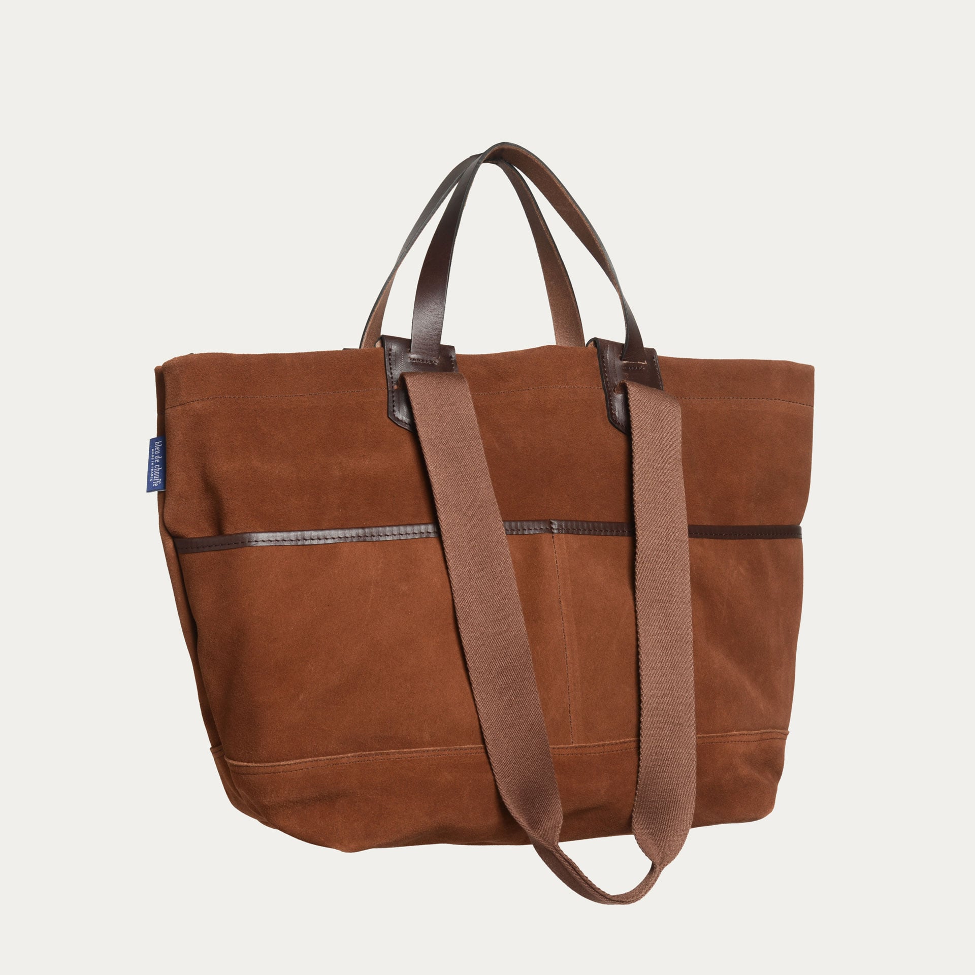 Cabas femme en cuir velours "Meline Business"
