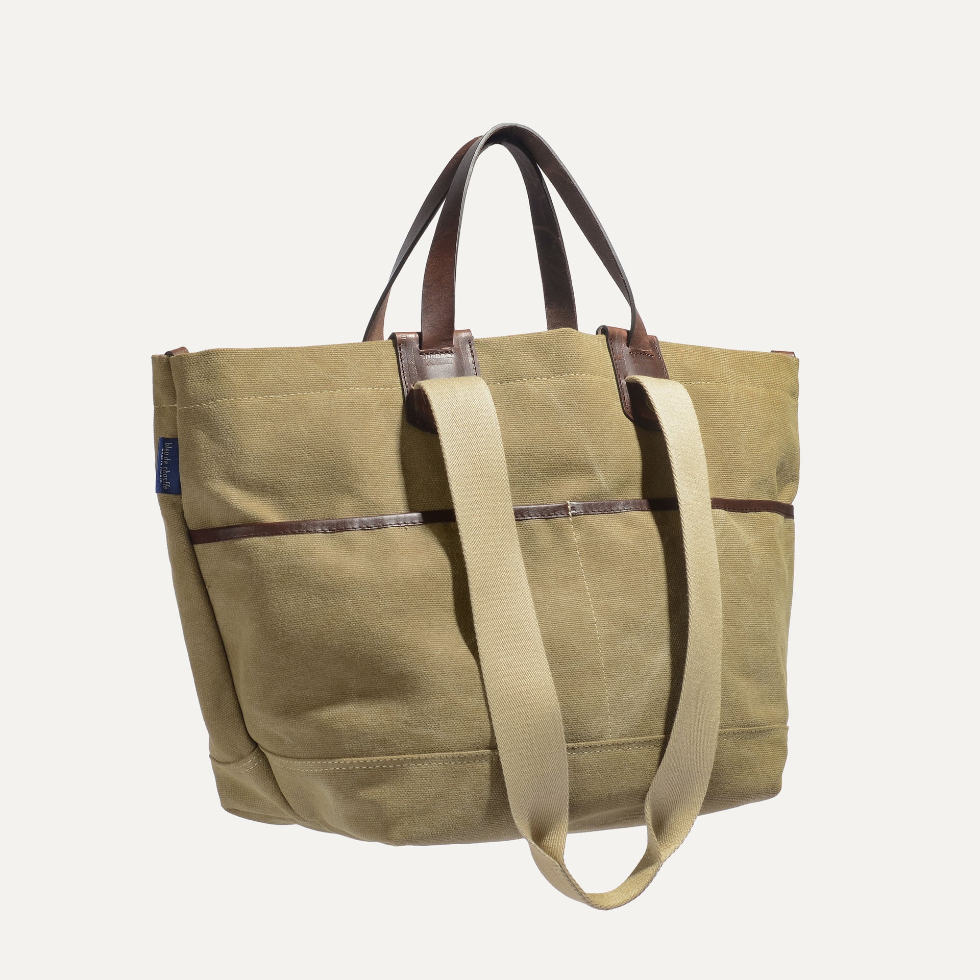 Sac cabas en toile coton wax&eacute;e