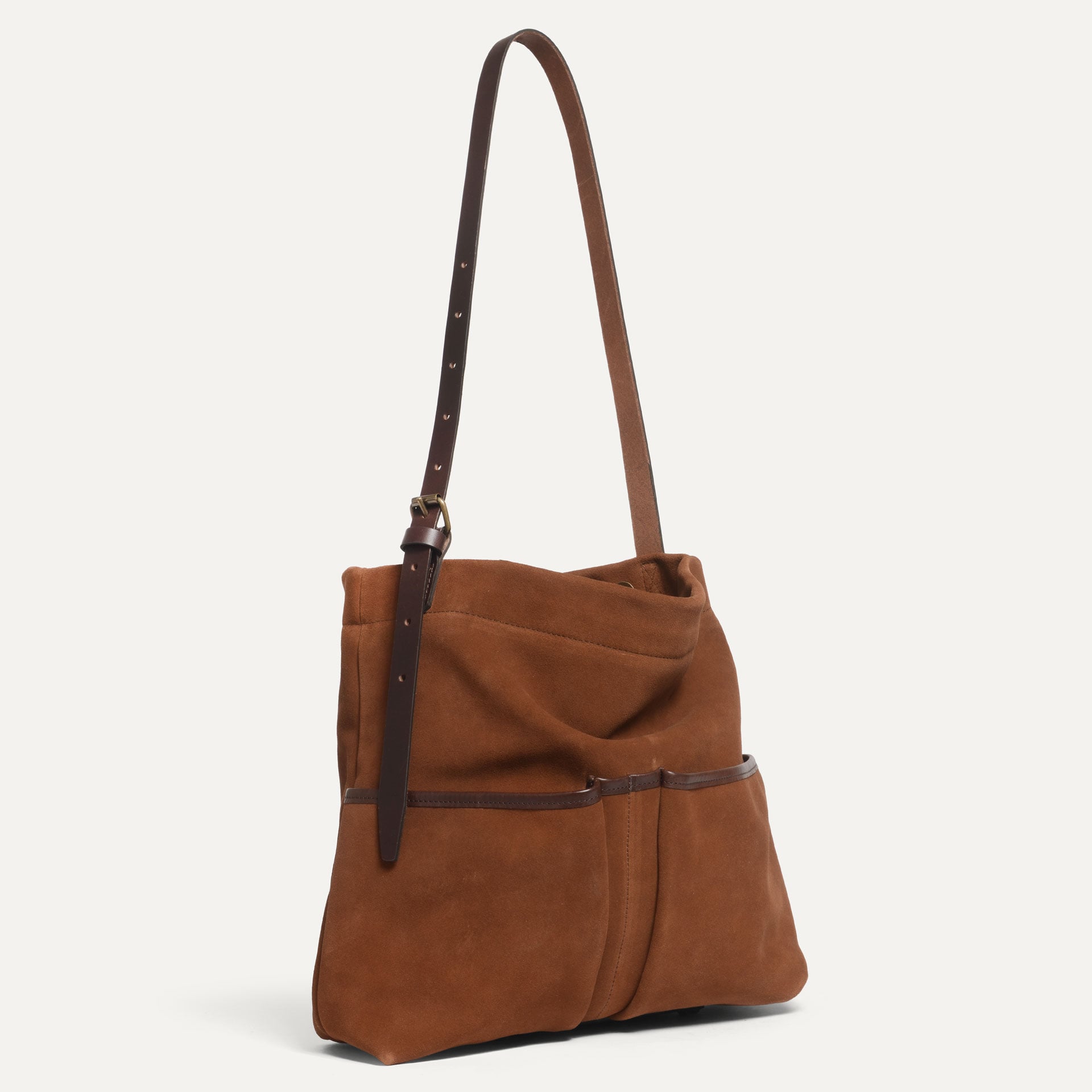 sac bandouliere femme en cuir "Gombes" coloris brun fauve