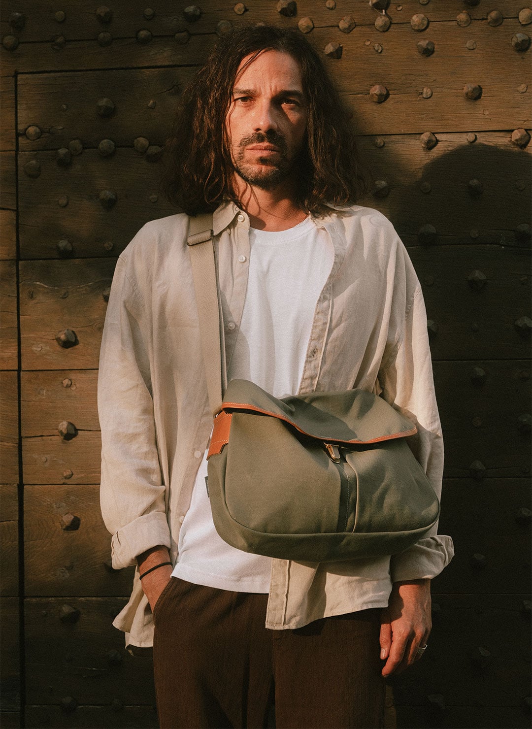Men's Bag "L&eacute;on" worn crossbody