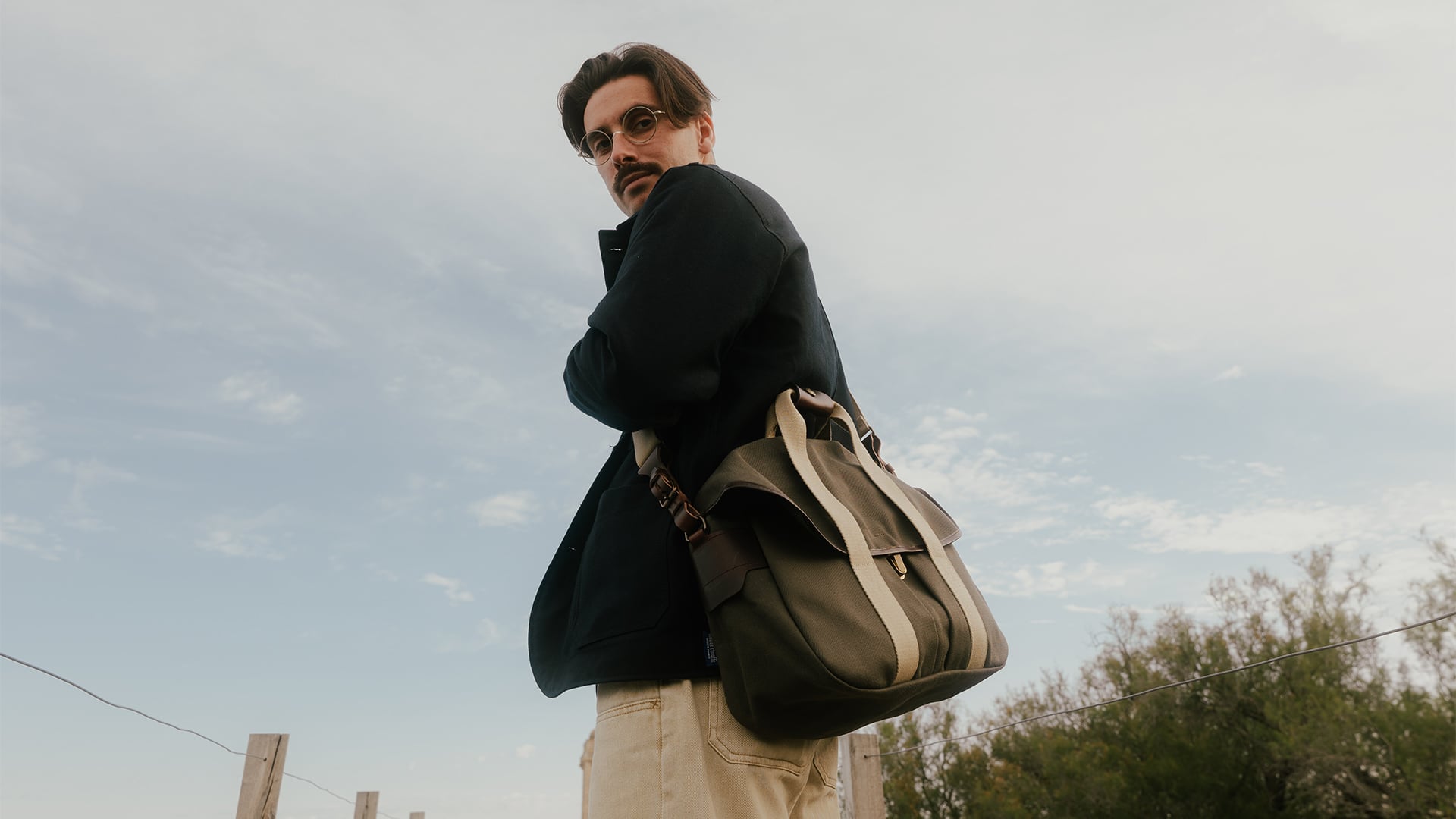 Men's Shoulder Bag made in France - "Business Bag"