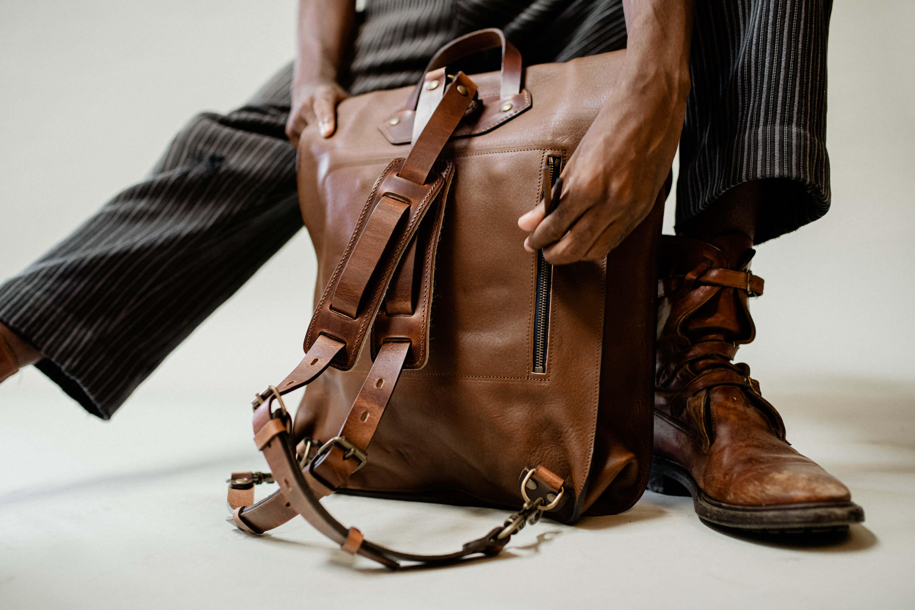 leather backpack Arlo