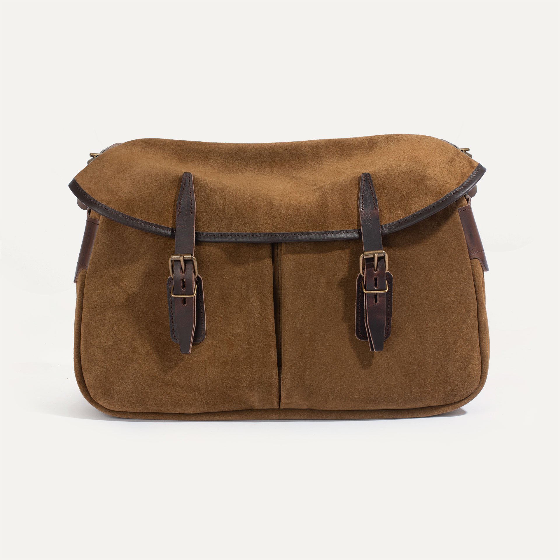Suede leather shoulder bag