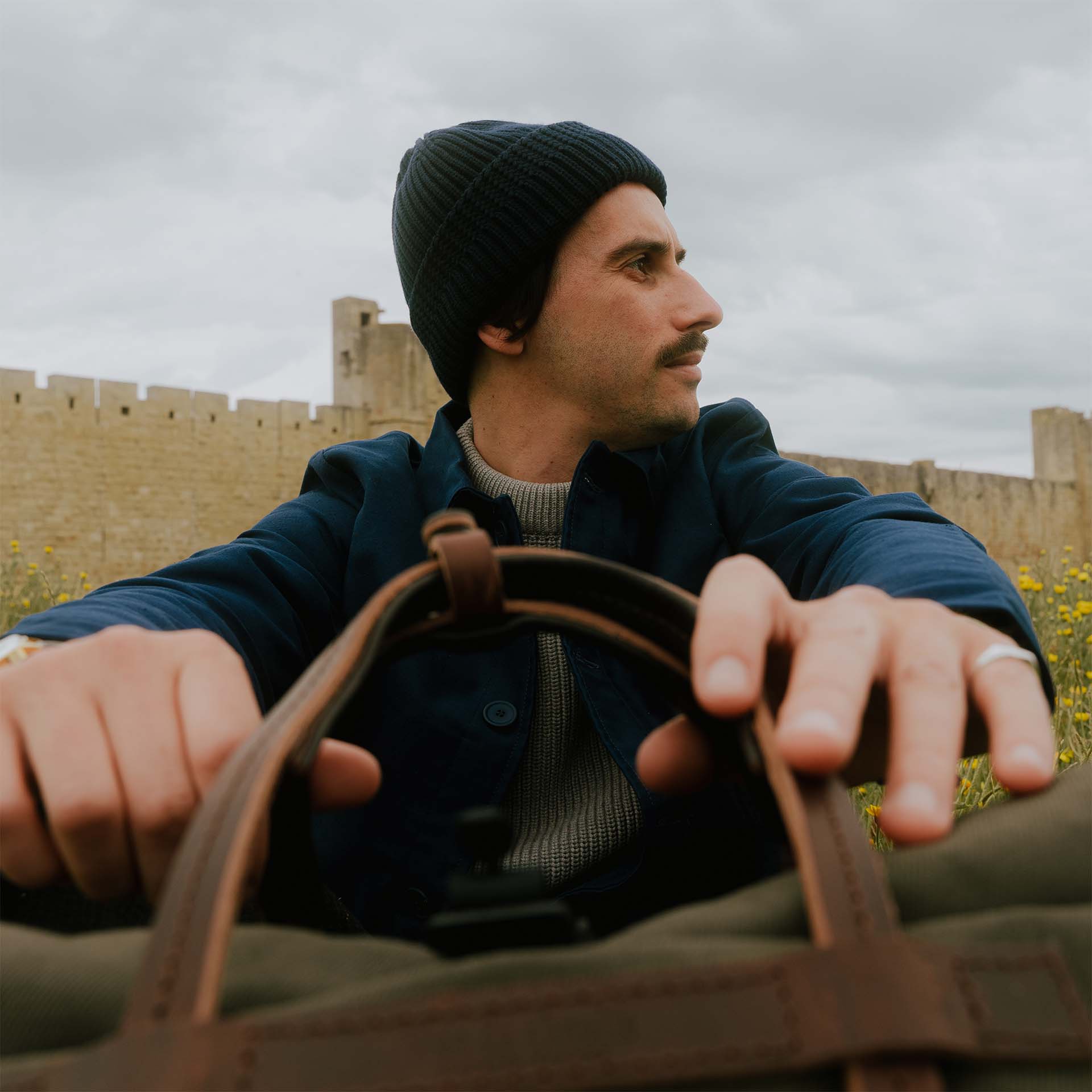 Nahaufnahme von Lederpoggen