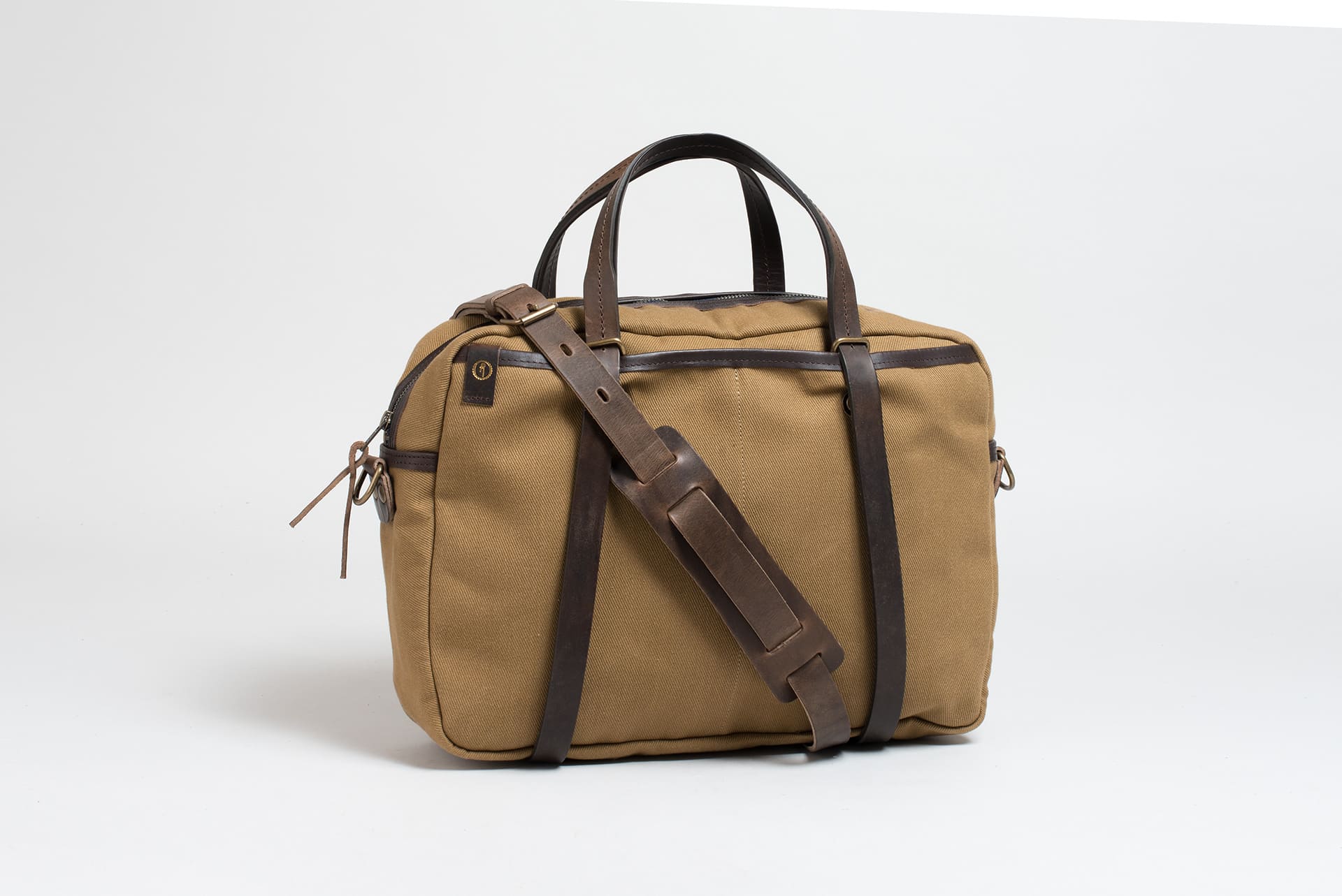 Men's Leather and Canvas bag I Leather Laptop bag for Men | Bleu de chauffe