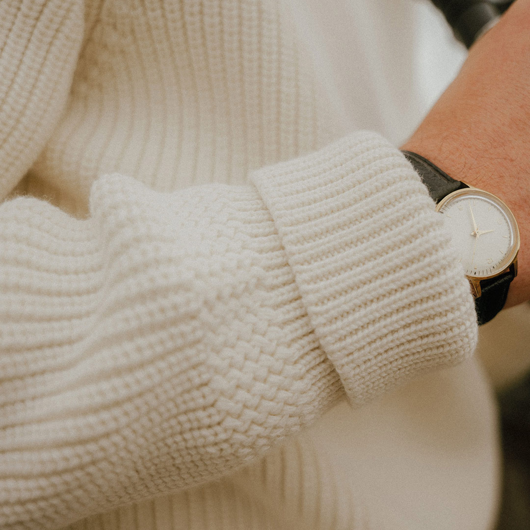 Detailansicht des Strickmusters