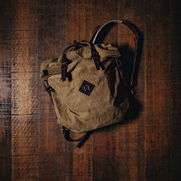 Woody Canvas Backpack on a Hook